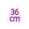 Completo Así bambola 36 cm - Abito rosa stampato per Guille