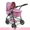 Emotion 3 in 1 carrozzina per bambole 77 cm - Combinazione sedia, navicella e seggiolino auto - Bayer Chic 2000 - Jeans Pink