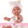 Bambola Llorens 26 cm - Bebita con fasciatoio rosa