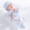 Berenguer Boutique bambola 38 cm - 18056 La neonato (bambino) con pigiama con cuore blu