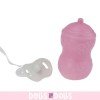 Bambola disegnata da Berenguer 51 cm - Tanto da coccolare - Rosa avvolgente con bocca aperta