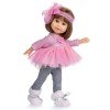 Bambola Berjuan 22 cm - Boutique bambole - Irene bruna con armadio e vestito