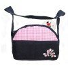 Borsa per carrozzina per bambole - Bayer Chic 2000 - Navy con farfalle e rosa a scacchi