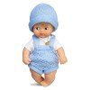 Barriguitas bambola classica 15 cm - Bionda bambino con pagliaccetto