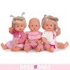 Completo per bambola Nenuco 35 cm - Tutine rosa con bavaglino