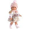 Bambola Llorens 40 cm - Tina con tuta floreale e sciarpa