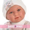 Bambola Llorens 42 cm - Coperta Mimi piangente neonato con orecchie