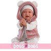Bambola Llorens 42 cm - Neonata Mimi Smiles con giacca rosa