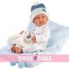 Bambola Llorens 43 cm - Tino neonato con cuscino