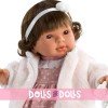 Bambola Llorens 42 cm - Pippa con cappotto rosa