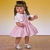 Bambola Mariquita Pérez 50 cm - Abito rosa a righe con giacca