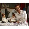 Bambola Paola Reina 42 cm - Doloretes con vestito bianco/marrone (El Secreto de Puente Viejo)