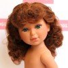 Bambola Vestida de Azul 33 cm - Paulina dai capelli rossi con i capelli ricci senza vestiti