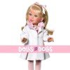 Bambola Vestida de Azul 33 cm - Paulina bionda con cappotto rosa