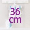 Completo per bambola Así 36 cm - Pagliaccetto stelle blu per bambola Koke