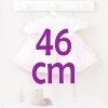 Completo per bambola Así 46 cm - Abito rosa con grembiule bianco per Noor
