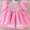 Completo per bambola Así 46 cm - Abito in tulle rosa per bambola Noor