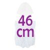 Completo per bambola Así 46 cm - Tutine fiori azzurro per bambola Leo