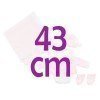 Completo per bambola Así 43 cm - Tutine bianche e giacca rosa, cappello, stivaletti e coperta per bambola Maria