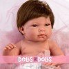 Bambola Llorens 40 cm - Nica neonata con cuscino rosa