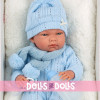 Bambolo Llorens 40 cm - Nico neonato con cuscino bianco