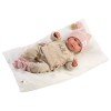Bambola Llorens 40 cm - Mimì piagnucolona neonata "Hello" con cuscino
