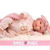 Bambola Llorens 42 cm - Neonata piagnucolone Mimì “Cozy Friends”