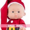 Bambola Marina & Pau 26 cm - Nenotes Christmas Edition - Babbo Natale