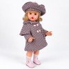 Bambola Mariquita Pérez 50 cm - Cappotto invernale a quadri - Bionda