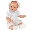 Baby Juanín bambola 40 cm - Con tutine bianche e cappuccio
