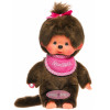 Bambola Monchhichi 20 cm - Ragazza classica con un top rosa