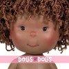 Bambola Nines d'Onil 30 cm - Pippa con capelli afro bruni e occhi castani - Senza vestiti