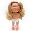 Bambola Nines d'Onil 23 cm - Little Mia con capelli biondi ondulati - Senza vestiti