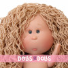 Bambola Nines d'Onil 23 cm - Little Mia con pelo biondo e lanoso - Senza vestiti