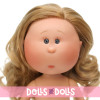 Bambola Nines d'Onil 23 cm - Little Mia con capelli biondi e mossi - Senza vestiti