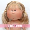 Bambola Nines d'Onil 30 cm - Mia ARTICOLATA - Mia bionda con capelli lisci, frangia e treccine - Senza vestiti