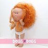 Bambola Nines d'Onil 30 cm - Mia ARTICOLATA - Mia rossa con capelli mossi - Senza vestiti