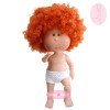 Bambola Nines d'Onil 30 cm - Mia ARTICOLATA - Mia con i capelli rossi e ricci - Senza vestiti