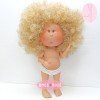 Bambola Nines d'Onil 30 cm - Mia ARTICOLATA - Mia con i capelli biondi e ricci - Senza vestiti