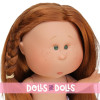 Bambola Nines d'Onil 30 cm - Mia ARTICOLATA - Mia con capelli lisci rossi e una treccia - Senza vestiti