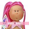 Bambola Nines d'Onil 30 cm - Mia summer con capelli fucsia in una coda di cavallo e costume da bagno