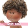 Bambolo Nines d'Onil 30 cm - Little Mio afroamericano con capelli ricci e bruni - Senza vestiti