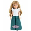 Bambola Paola Reina 32 cm - Las Amigas - Kiara con maglietta bianca e pantaloni larghi verdi