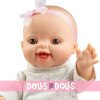 Bambola Paola Reina 34 cm - Gordis - Leire con maglione bianco e gonna rosa