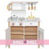 Cucina in legno Tryco - bianco/oro