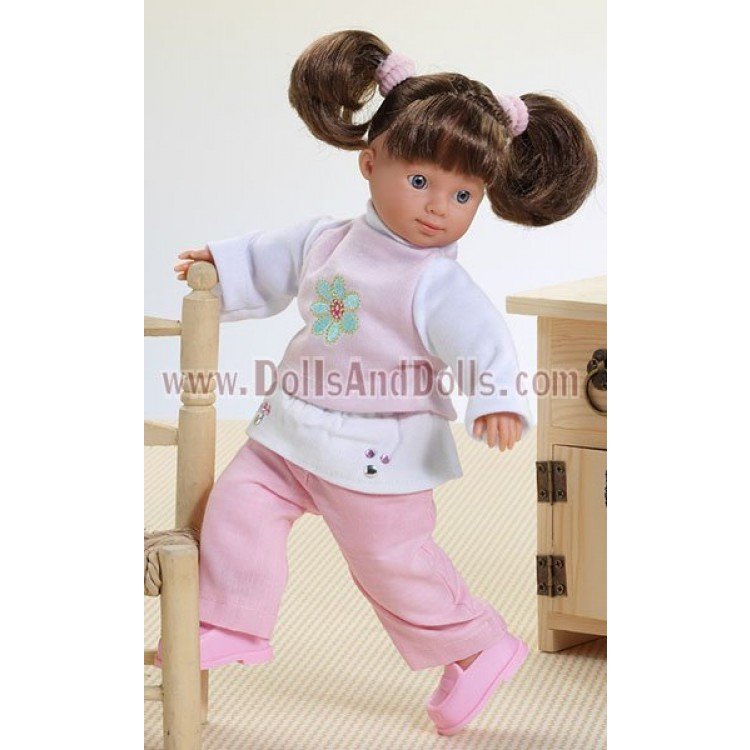 Maribel - Pantaloni rosa e camicia bianca e rosa