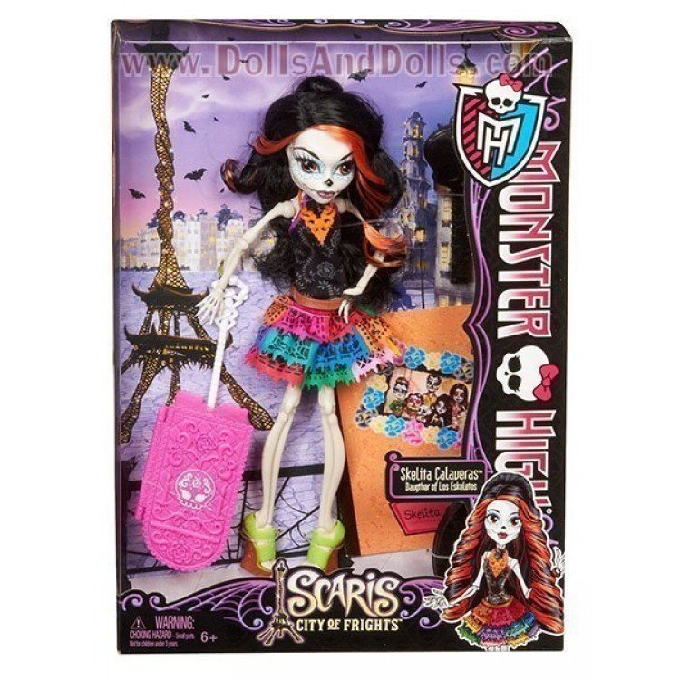Bambola Monster High 27 cm - Skelita Calaveras Scaris Deluxe