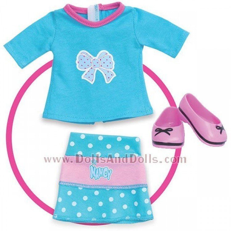 Nancy Set de ropa - Conjunto azul con lazo