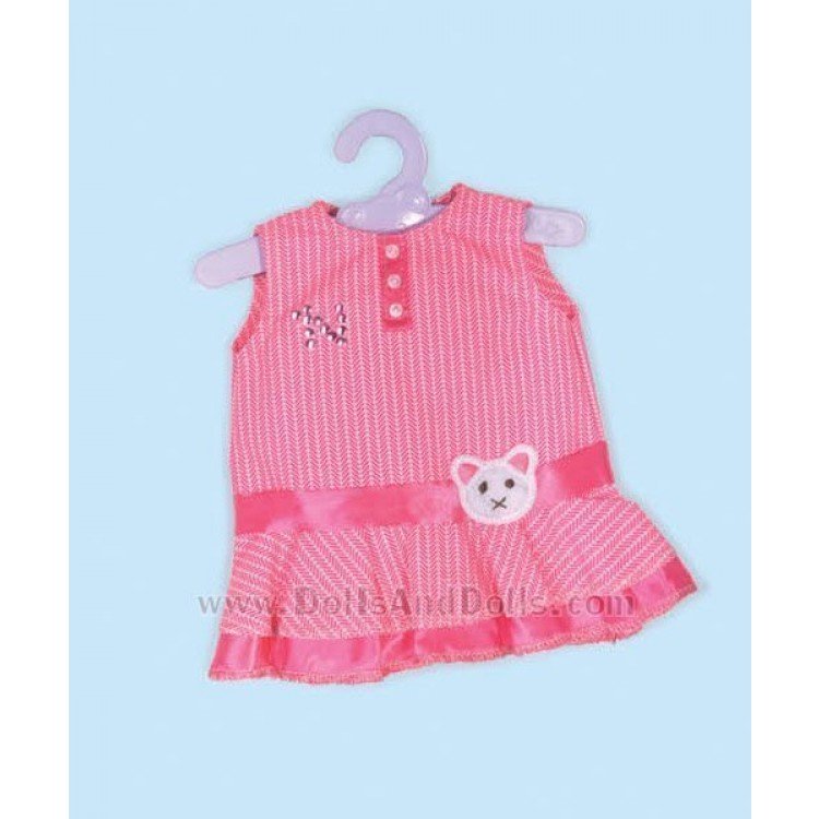 Vestidos con perchitas Nenuco - Vestido Rosa con gatito