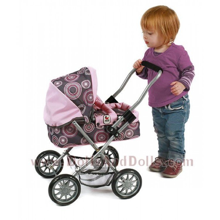 Cochecito Chic Smarty Rosa chiaro-Perla 57 cm